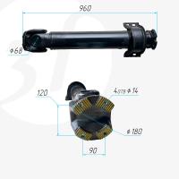 DZ92189315096RJ_Вал карданный 8х4 на СМ с подвесным подшипником L 960 мм. фланец 180 4 отв, крестовина 68166_1.jpg